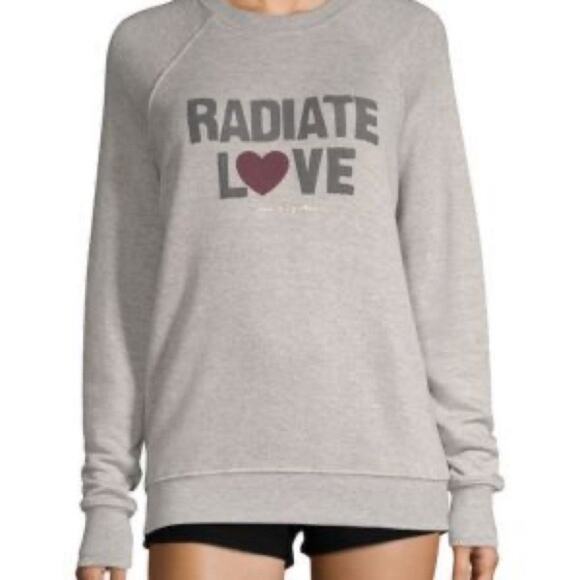 Spiritual Gangster Gray Radiate Love Sweatshirt Sz S - Picture 1 of 11